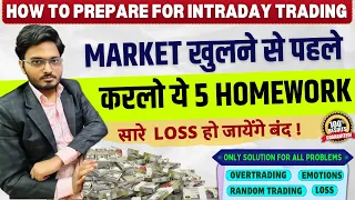 Every Retail Trader Should Know This- Pre Market Homework | Intraday Trading Bank nifty options