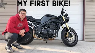 My First Street Bike! Triumph 1050 Triple. SOUNDS INSANE!