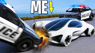 Destroying Cops with 1000HP Super Car on GTA 5 RP