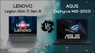 Lenovo Legion Slim 7 vs Asus Zephyrus M16 (2023)