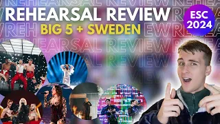 REHEARSAL REVIEW: EUROVISION 2024 | BIG 5 & SWEDEN