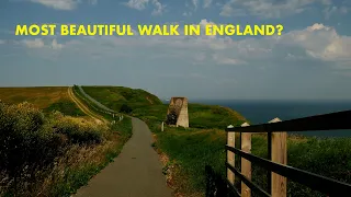 Beautiful coastal walk from Folkestone to Dover (4K)