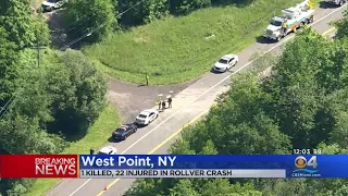 NY Rollover Crash Involving Military Personnel Kills 1, Injures 22