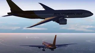 X-Plane 11 | Timelapse | 777 Southern Air/DHL | Cincinnati (KCVG) - Cologne (EDDK)