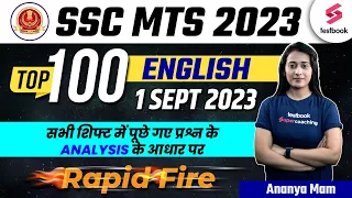 SSC MTS English Expected Paper 2023 | SSC MTS English Asked Questions | MTS English By Ananya Ma'am