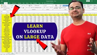 How to apply VLOOKUP on Large / Big Data in Excel (Hindi)