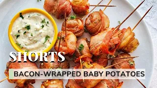 Bacon-Wrapped Baby Potatoes (Gluten-free appetizers) | Baby Potatoes with Bacon | #Shorts