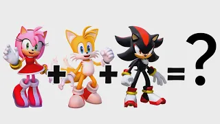 AMY fusion TAILS fusion SHADOW | Sonic the hedgehog fusion