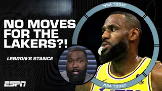 LeBron's gotta play the cards being dealt - Perk on Lakers staying quiet at the deadline | NBA Today
