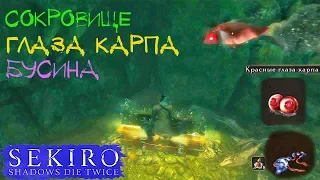 Sekiro как нырять и красные глаза карпа