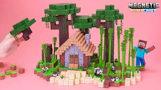 Building House In The Forest Minecraft | Magnetic Papercraft