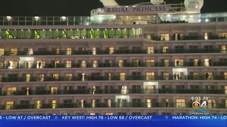 Regal Princess Docks At Port Everglades After Crew Member Coronavirus Tests Come Back Negative