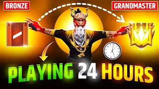 PLAYING 24 HOURS NONSTOP FOR GRANDMASTER IN CS RANK😲glitch file for free fire max| GARENA FREE FIRE