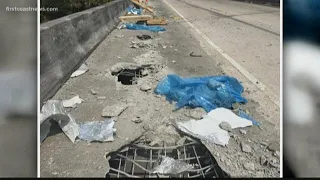 Semi-truck strikes overpass, causing major delays in both directions of I-75