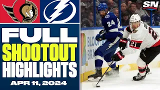 Ottawa Senators at Tampa Bay Lightning | FULL Shootout Highlights - April 11, 2024