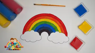 Best Learning Video for Toddlers to Learn Color Mixing with Paint!