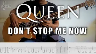 Queen - Don't Stop Me Now (Bass Cover) (Play Along Tabs In Video) By Chami's Bass