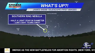 Where objects of the first images from the James Webb Telescope are located in SE Nebraska skies