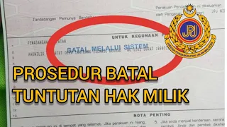 Batal Tuntutan Hak Milik Kenderaan (e-Batal)