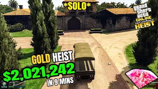*SOLO* Cayo Perico Heist With EASY BASEMENT GOLD GLITCH and Different Approach to EL Rubio Compound