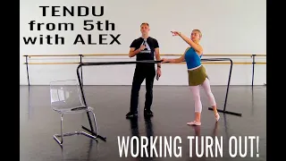 Tendu from 5th with ALEX