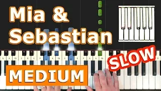 La La Land - Mia & Sebastian's Theme - Piano Tutorial Easy SLOW - How To Play (Synthesia)