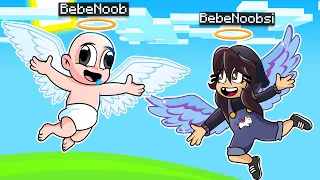 BEBE NOOB SE CONVIRTO EN UN ANGEL 😇😂 BEBE NOOB Y NOOBSI SON ANGELES EN MINECRAFT TROLL