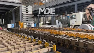 Folding container production line