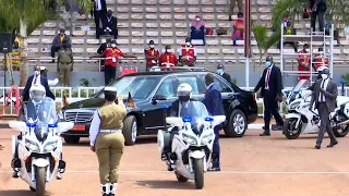 Museveni's convoy arrives at Kololo for State of Nation Address 2022