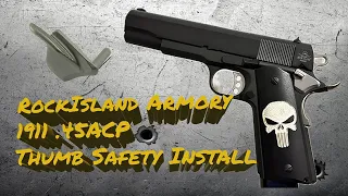 Fitting Stainless Steel Thumb Safety on Rock Island 1911