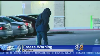 Southern California Shivering Under Freezing Temperatures