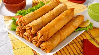 Chicken Spring Rolls Recipe • How To Make Spring Rolls • Chicken Rolls Recipe • Fried Spring Rolls