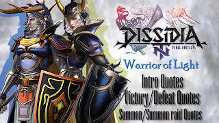 Dissidia NT: Warrior of Light Result & Summon voicelines