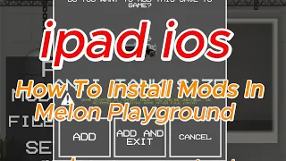How To Install Skibidi Mods In Melon Playground On IOS IPAD 17.0 ✅ #newupdate
