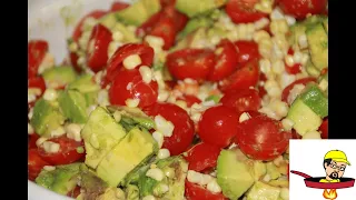 Grilled Corn, Tomato & Avocado Summer Salad