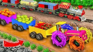 Top diy tractor making mini Concrete bridge #33 | diy tractor | water pump | @KeepVilla|DongAnh mini