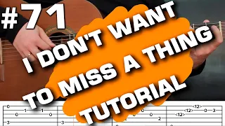 i don't want to miss a thing aerosmith acoustic guitar cover tutorial tabs (guitarclub4you)