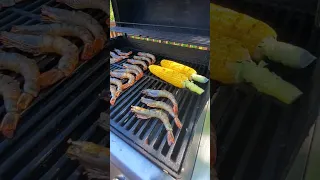 Shrimp on the Barbie #food #cooking #new #viral #shorts