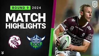 NRL 2024 | Sea Eagles v Raiders | Match Highlights