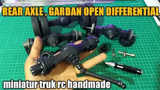 How to make DIY differential axle for  handmade rc truck and bus.