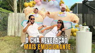 Cha Revelacao com surpresa de Gemeos Emocionante - Talita e Ronalidnho