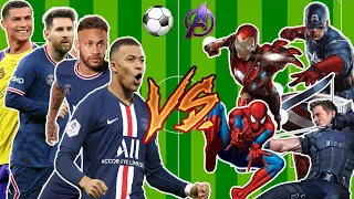 Football Players VS Avengers Characters 🔥