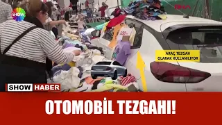 Pazar yerindeki otomobil tezgah oldu!