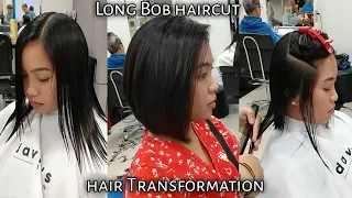 HOW TO LONG BOB HAIRCUT . Hair transformation