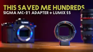This SAVED ME HUNDREDS // Lumix S5 + Sigma MC 21 Adapter EF-mount to L-Mount //
