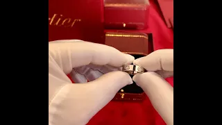 Unboxing Video | Cartier Love Ring, 6 Diamonds White Gold