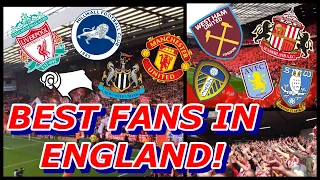 TOP 10 BEST FANS IN ENGLAND💥(Leeds United, Liverpool, Manchester United, Sheffield Wednesday)