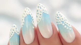 Sugaring Ombre Lace Nails