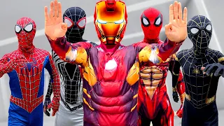 PRO 5 SUPERHERO vs BAD GUY TEAM | THE IRON-Man is NEW BAD-HERO? ( SPECIAL Live Action ) Fun FLife TV