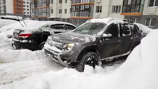 Дастер против снега!!!